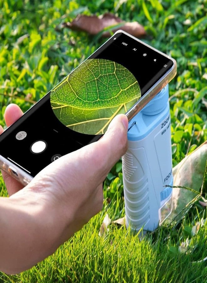 Sevia Kid's Microscope 60x-160x Zoom Science Toy STEM DIY Fun Game for Kids, Portable Microscope with Adjustable Zoom, Handheld Scientific Experimental Equipment - Image 5